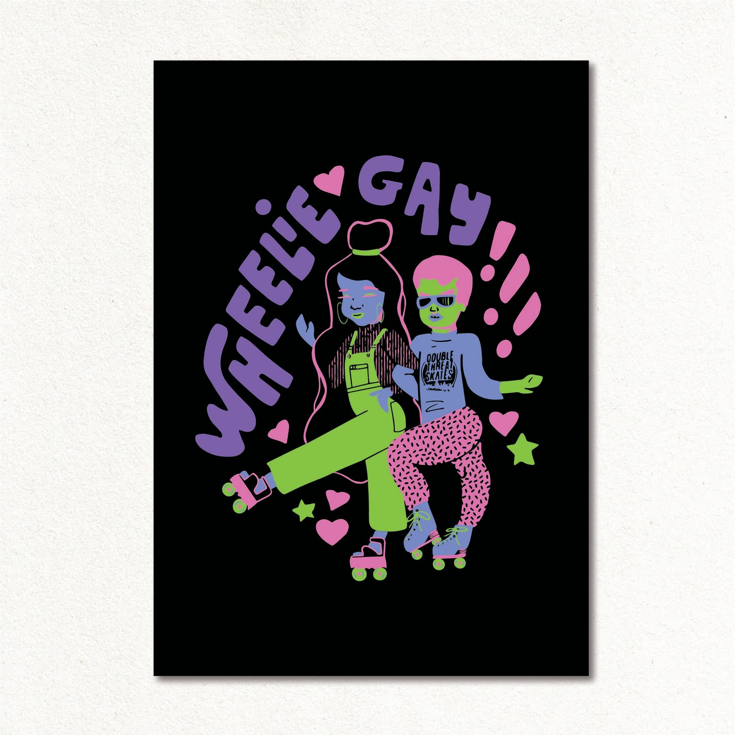 Create & Skate Factory Print - Wheelie Gay