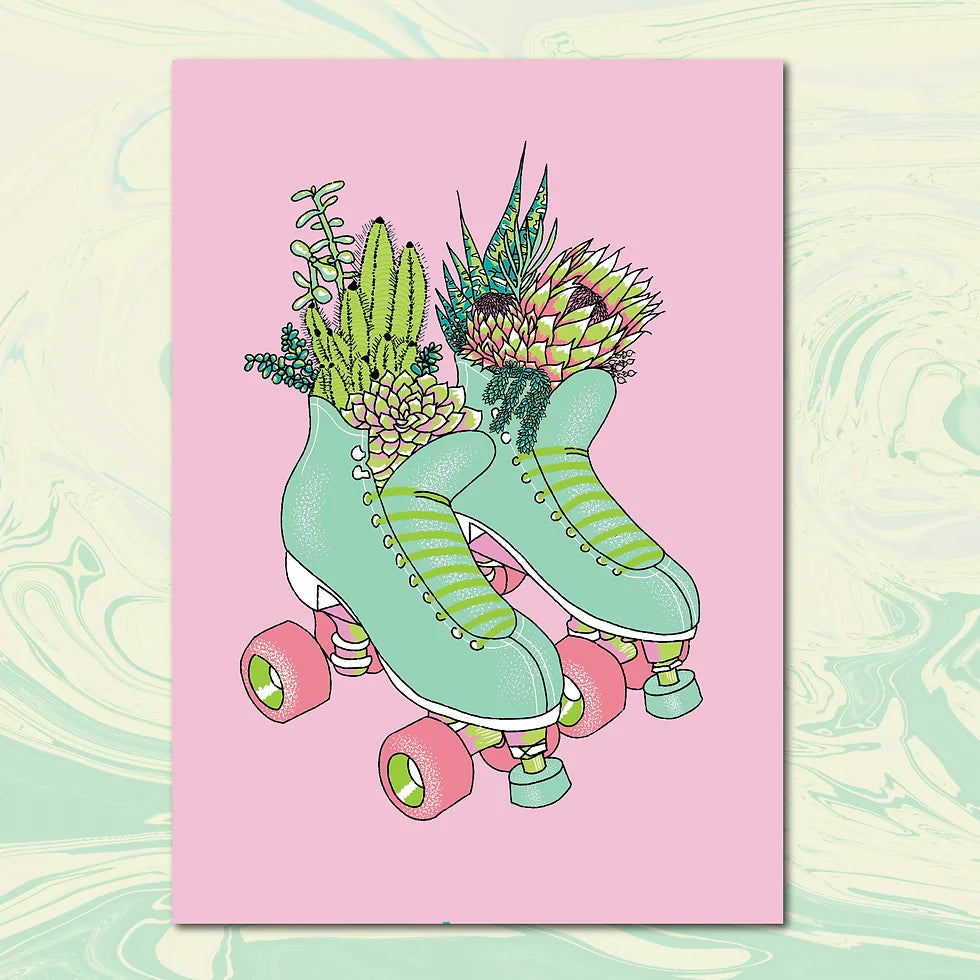 Create & Skate Factory Print - Succulent Skate