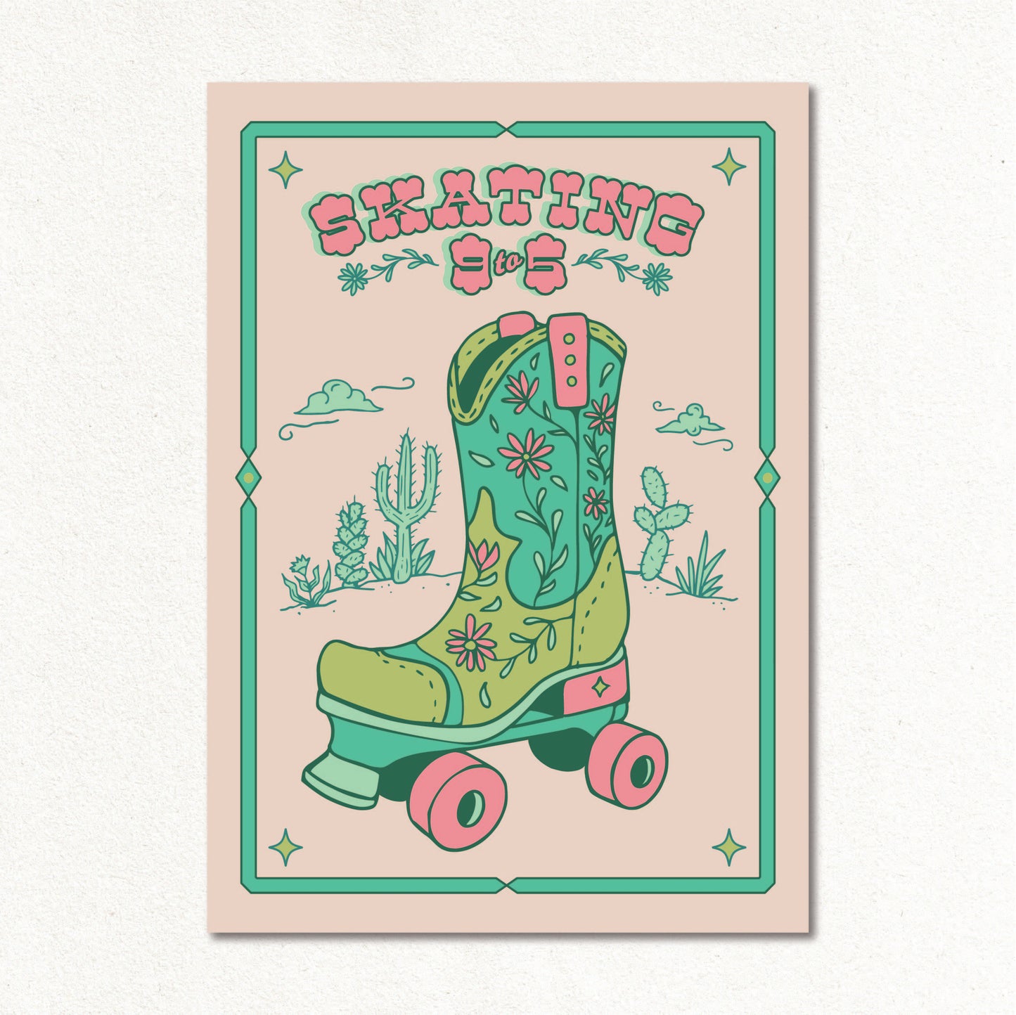 Create & Skate Factory Print - Skating 9 to 5
