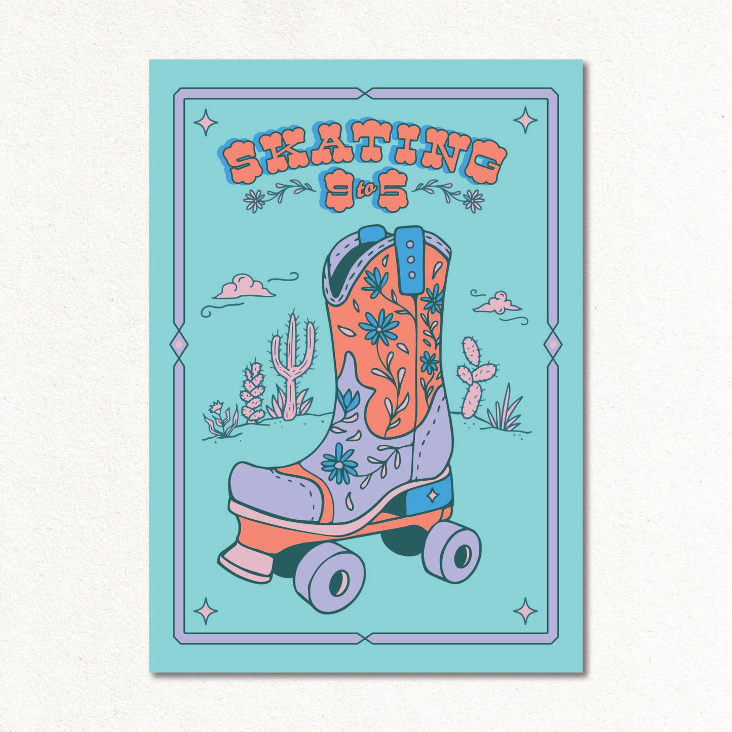 Create & Skate Factory Print - Skating 9 to 5