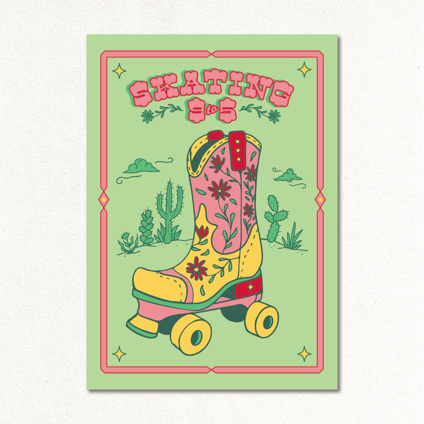 Create & Skate Factory Print - Skating 9 to 5