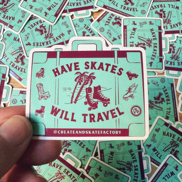 Create & Skate Factory Sticker