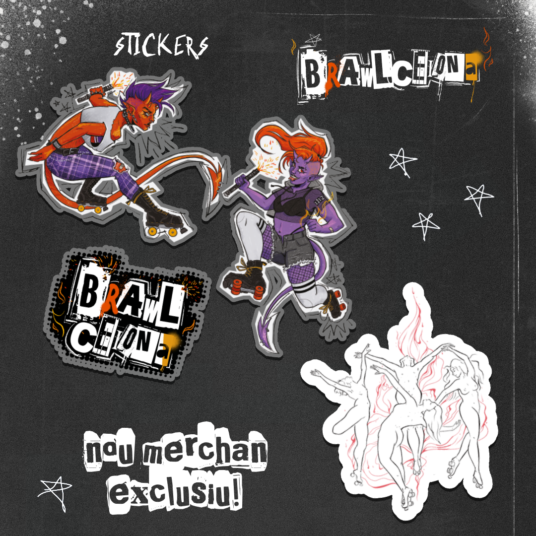 Barcelona Roller Derby - Brawlcelona Stickers