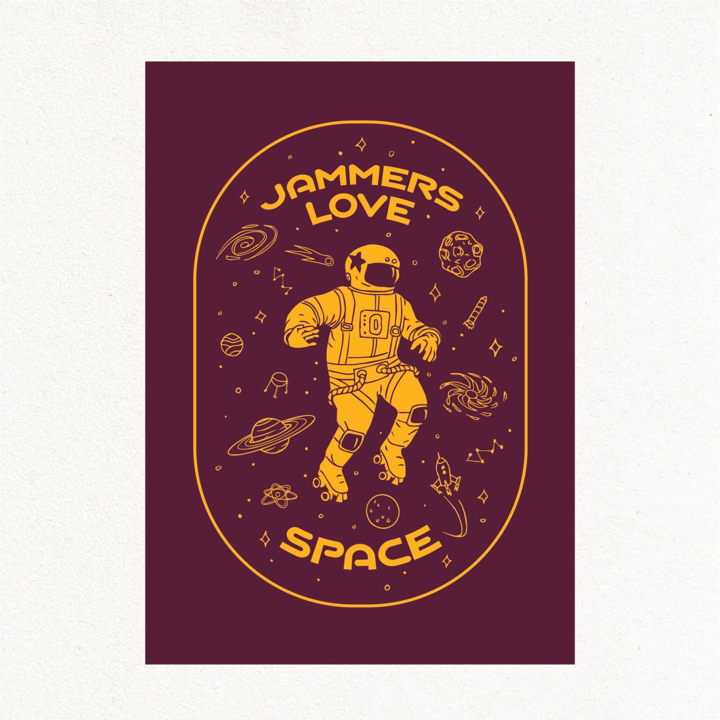 Create & Skate Factory Print - Jammers Love Space