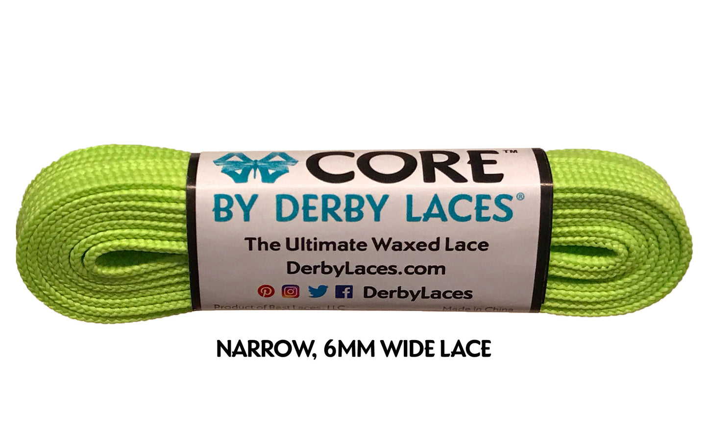 DerbyLaces "CORE" (6mm) Roller Skate Laces - 84"