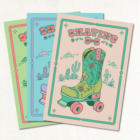 Create & Skate Factory Print - Skating 9 to 5