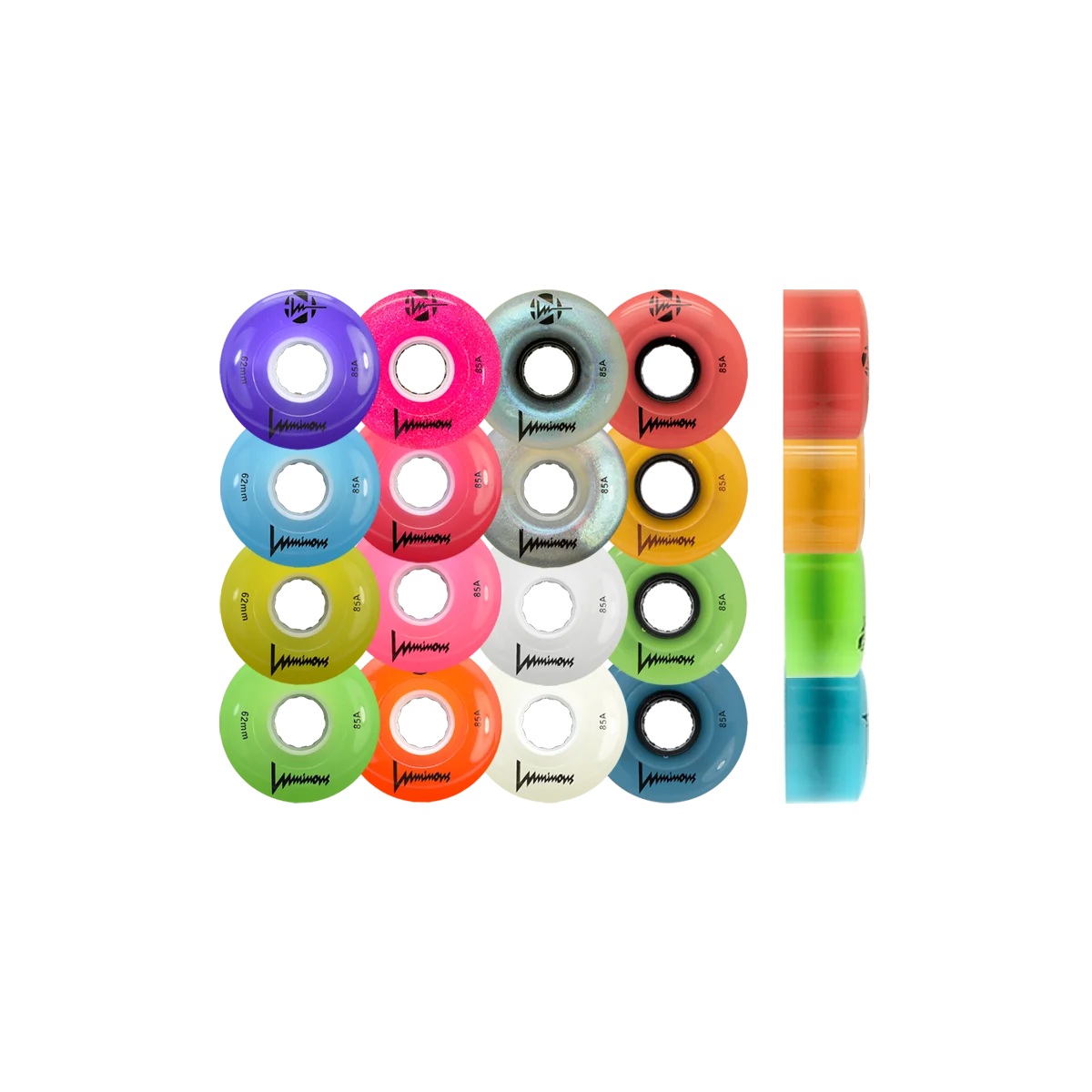 Luminous LED Wheels 62mm x 34mm