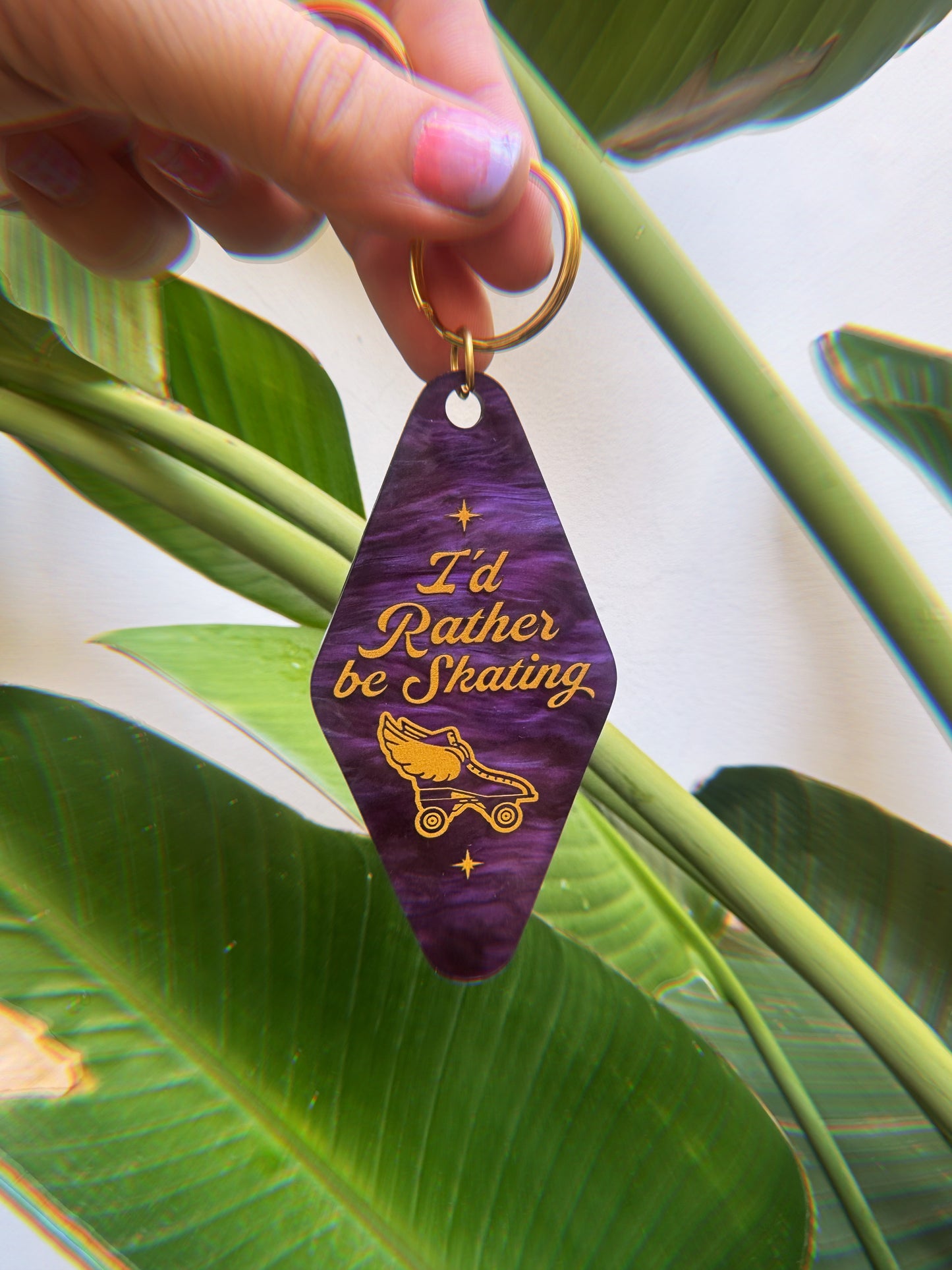 Create & Skate Factory "I'd rather be Skating" Keychain