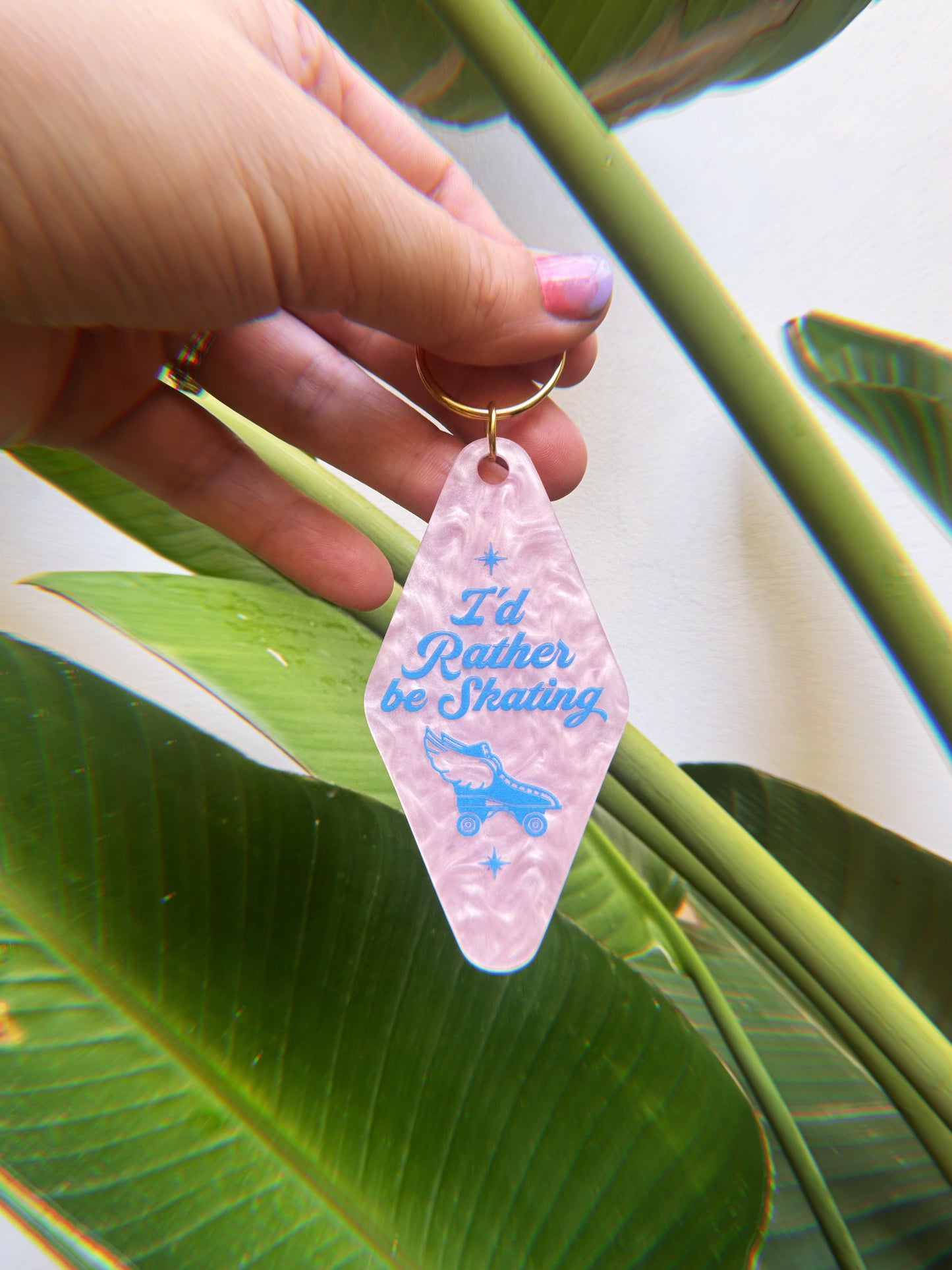 Create & Skate Factory "I'd rather be Skating" Keychain