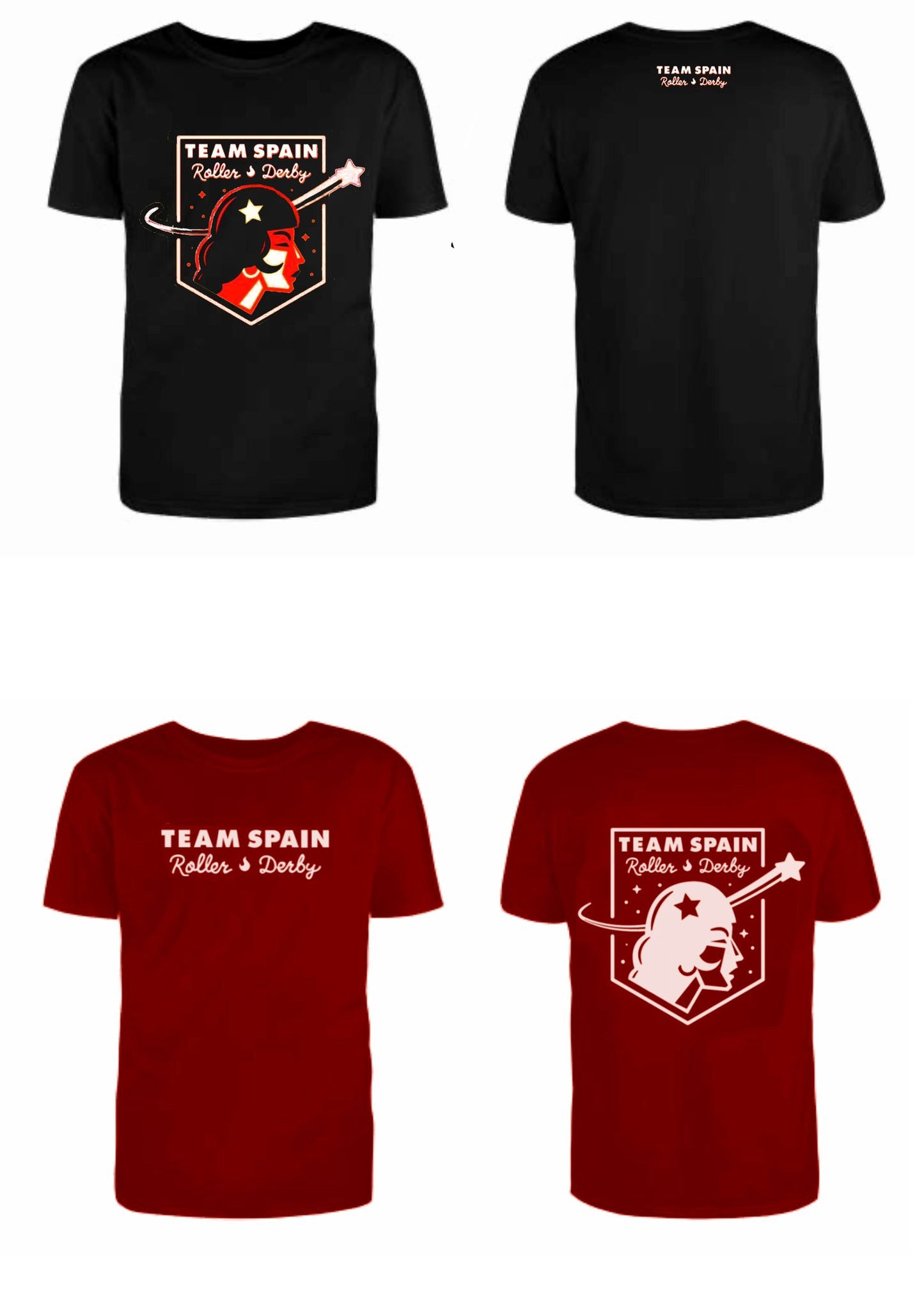 Team Spain Roller Derby T Shirt